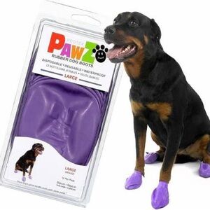 PAWZ Large Purple Dog Boots